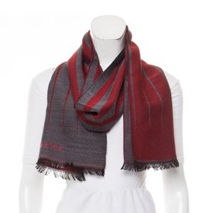 Versace Wool Striped Scarf